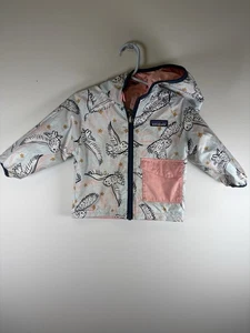 Patagonia Puff Ball Hooded Jacket Reversible Baby Coat Sz 6-12M Cut Tag Hedwig - Picture 1 of 8