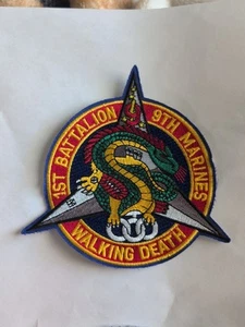 1st Battalion, 9th Marines "The Walking Dead" Embroidery Patch  - Picture 1 of 2