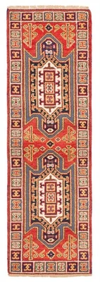 Dark Copper 2'1" x 6'7" Hand-knotted Oriental Carpet Traditional Wool Area Rug - Image 1 of 4