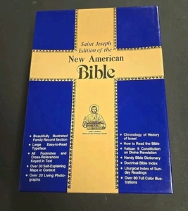 St Joseph Edition New American Bible 1991 Large Illustrated With Box - Bild 1 von 6