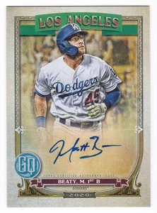 2020 Topps Gypsy Queen Matt Beaty Auto #GQA-MBE On-Card Autograph Dodgers - Bild 1 von 2