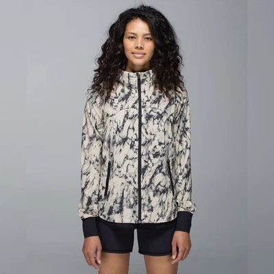 Chaqueta Lululemon Bring Back The Track Granito Negra Mojave Tostada Talla 4 Foto 1 de 4