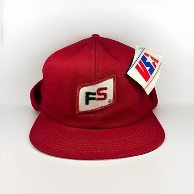 Nuevo de Lote Antiguo Gorra de Granja de Invierno Ajustable Marca K FS Semilla Maíz Trampero con Parche Foto 1 de 4