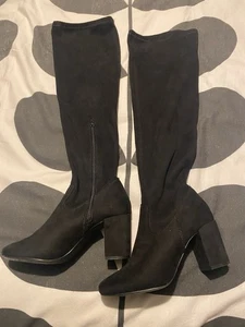Matalan Papaya Black Over Knee Boots - Picture 1 of 2