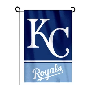 Kansas City Royals Double Sided Garden Flag 12x18 Heavy Duty Polyester/New - Picture 1 of 1