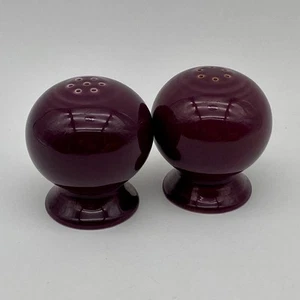 Fiesta Ware Retired Heather Salt & Pepper Shakers Ball Round Fiestaware - Picture 1 of 9