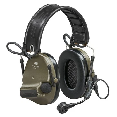 3M Peltor ComTac VI Defender Electronic Earmuff NIB Boom Mic Matte Aluminum GRN - Image 1 of 2