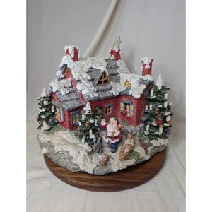 Michaels Weihnachten Santa Nordpol Haus Lichter beleuchtet Haus Weihnachtsdeko - Bild 1 von 14