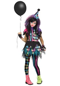 Girls Twisted Circus Clown Costume - Picture 1 of 1