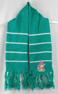 Barney & Friends Vintage 1993 Child Size 2-4 Green Scarf The Lyons Group - Picture 1 of 5
