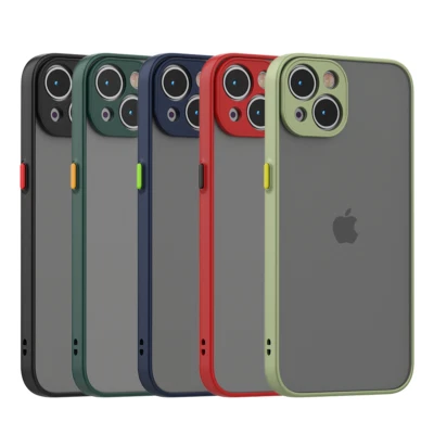 MARKENLOS Hülle für iPhone 13 14 Pro Max Mini Plus Schutzhülle Etui Matt Slim Cover Case