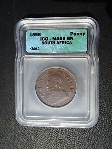 1898 South Africa 1 Penny, ICG MS 60