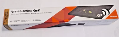 SteelSeries QcK Gaming Surface Medium Stitched Edge Cloth Medium, Black - Image 1 of 4