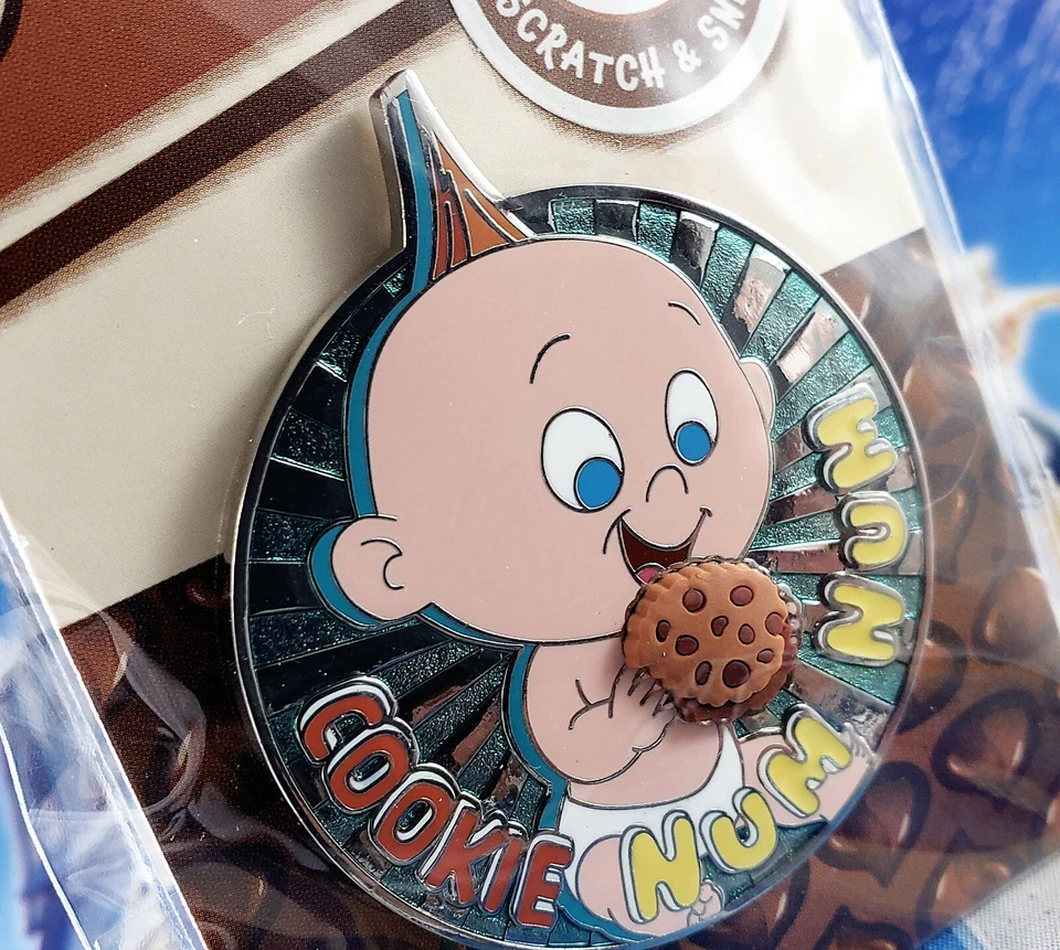 Prendedor Disney Rascar y Oler Jack Jack Los Increíbles Galleta con Chispas de Chocolate LE Foto 1 de 2