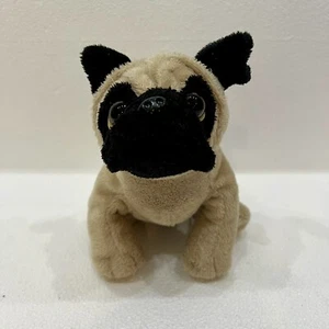 Ganz Webkinz Pug Puppy Dog Plush Stuffed Animal. Beige & Black. No Code 6” - Picture 1 of 7