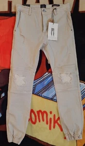 Cotton On Herren schmal Stretch Denim Jogger Gr. 30 weiß gerissen Moto Distressed 76 - Bild 1 von 11