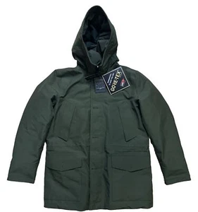 NEW Woolrich Mens Mountain Gore-Tex Waterproof Parka with Hood M Green - $850 - Picture 1 of 11
