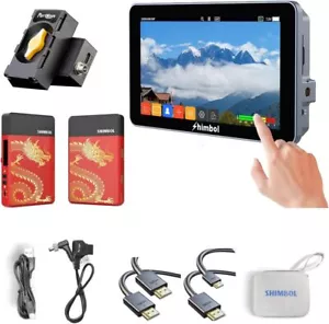 SHIMBOL M5 5" Camera Monitor TP Mini HDMI Wireless Transmitter Receiver Battery - Picture 1 of 17