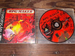 RPG Maker (PlayStation 1, 2000) PS1 Game Disc And Manual Only Good Condition - Picture 1 of 2