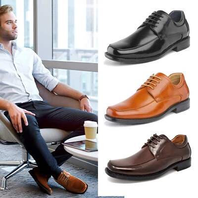 Bruno Marc Men's Square Toe Classic Business Dress Shoes US Size 6.5-15 - Image 1 of 4