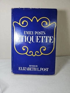 Emily Post's Etiquette Twelfth Revised Addition 1969 HC /DJ - Foto 1 di 7