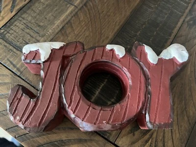 st nicholas square Through The Woods Decor Joy Sign - Image 1 of 3