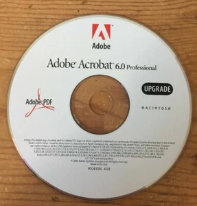 2003 Acrobat 6.0 Professional Software Upgrade Installation CD For Macintosh Mac - Picture 1 of 5