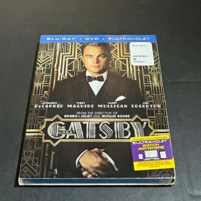 The Great Gatsby (Blu-ray,/DVD 2013) New Sealed  - Image 1 of 2