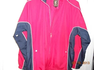 NWT Men's GEAR FOR SPORTS - Long Sleeve Zip Up Windbreaker (LARGE) RED Wht/Blue - Picture 1 of 3
