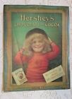 AFFICHE Vintage Reproduction de HERSHEY'S Chocolat & Cacao "Hershey Girl" 