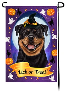 Halloween Garden Flag - Rottweiler - Picture 1 of 1