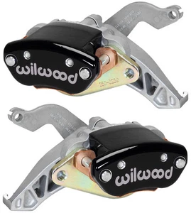 WILWOOD MC4 MECHANICAL PARKING BRAKE CALIPERS,BLACK,.81" WIDE DISCS,LEFT & RIGHT - Picture 1 of 1