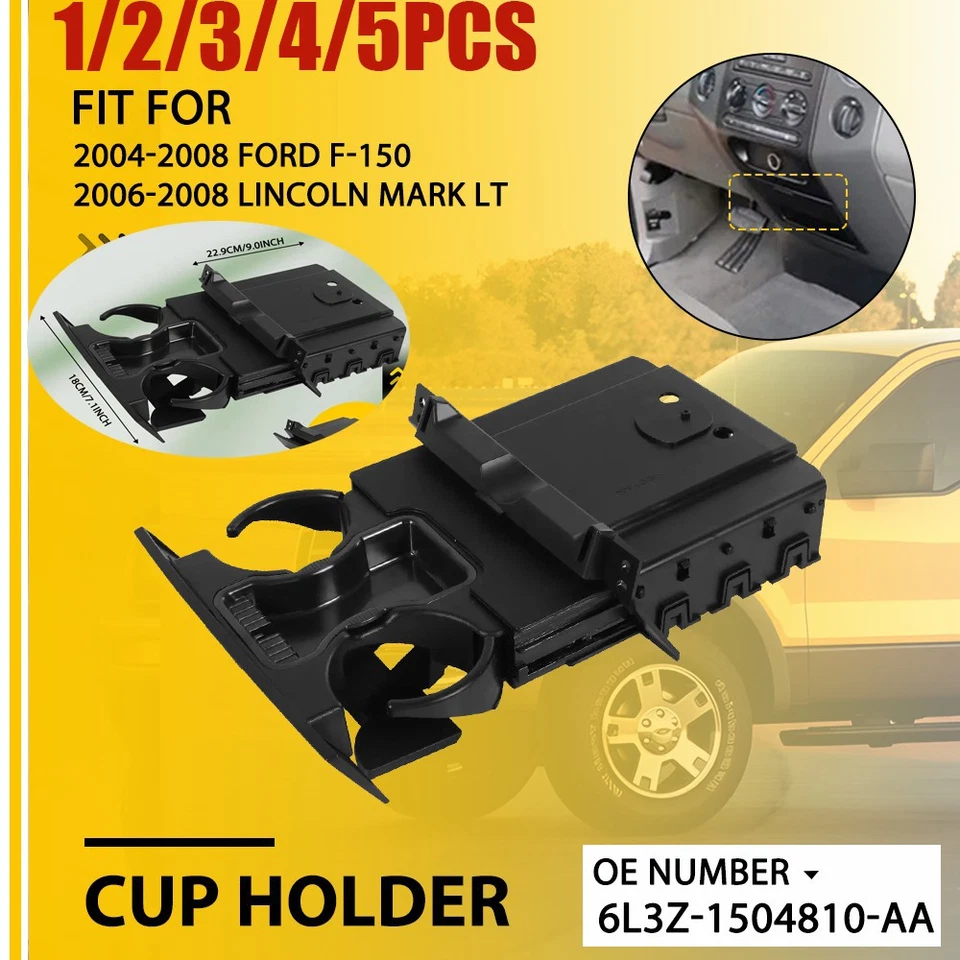 Ford F-150 Lincoln Mark LT 2004-2008 1 pieza tablero portavasos bandeja de cenizas 1-5x Foto 1 de 4