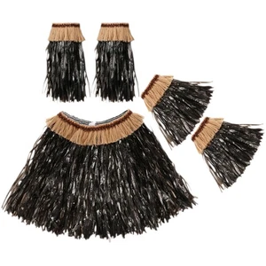 Grass Skirt Suit Women's Miss Hawaiian Girl Costume Party Decorations - Bild 1 von 12