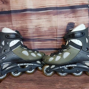 Salomon Eneroyzen Human Print Cool Fit Black FT 7 Rollerblades - Picture 1 of 6