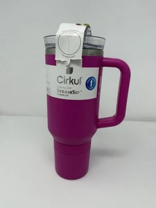Cirkul Tumbler 40oz All-Day StrawSip™ Stainless Steel Brink Bright Pink Tumbler - Picture 1 of 4