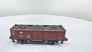 Minitrix Scala N Carro Gondola Auto Con Carico Deutsche Bahn DB - Foto 1 di 7