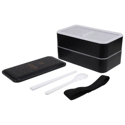 Scatola da pranzo in plastica a doppio per il pranzo separando la moda - Immagine 1 di 4