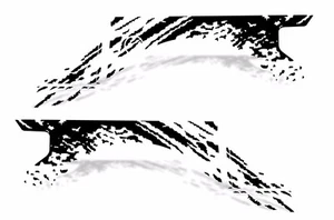 Vinyl Graphics Decal SPLASH Wrap Kit for 10-14 Ford F-150 Raptor SVT Matte Black - Bild 1 von 1