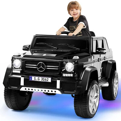 JOYLDIAS Black Electric 12V Battery Kids Ride On Car Truck Toy Gift w/Remote,MP3 - Image 1 of 4