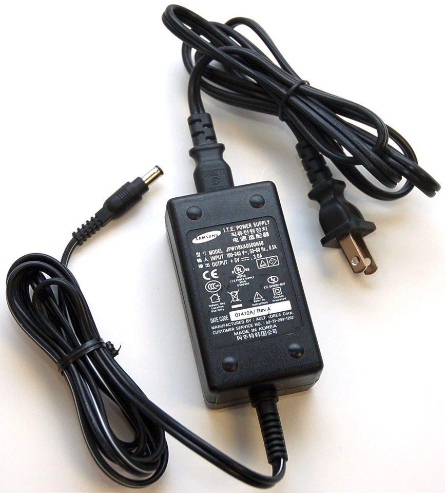 NEW Samsung Airave AC Adapter 5V/3A 5.5mm/2mm ITE Power Supply JPW118KA0500N58 - Image 1 of 3