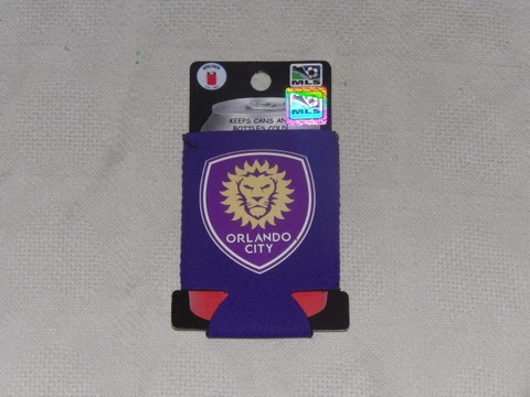 MLS Orlando City SC FC Can/Bottle Neoprene Koozie Cooler Coolie Holder NEW Cover