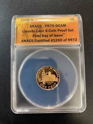 2009 S PROOF BICENTENNIAL CENT ANACS PR-70 DCAM - PROFESSIONAL YEARS - SLAB - 1C - Image 1 of 2