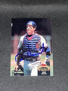 Mike Heath Atlanta Braves Signed Auto 1992 Topps Stadium Club Card #128 ~ COA - Picture 1 of 3