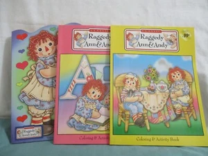 Raggedy Ann & Andy Farb-/Aktivitätsbücher - unbenutzt - Bild 1 von 7