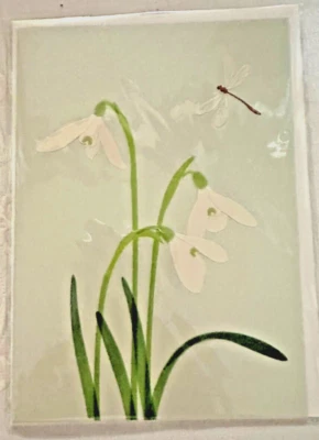 Papyrus Sympathy Card w/Dragonfly & Flowers - Image 1 of 3