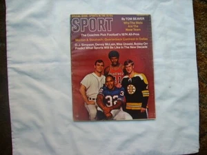 Sport Magazine December 1969 Bobby Orr + O.J. Simpson - Picture 1 of 3