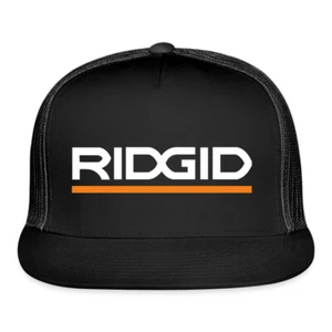 RIDGID Famous Tool Company Black Trucker Hat Cap Adult Size - Picture 1 of 4