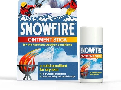 Snowfire Ointment Stick, Natural, Vegan, Cruelty Free, for Dry Skin,Emolient 18g - Image 1 of 4