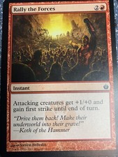 MTG Rally the forces - Mirrodin Besieged x 4 